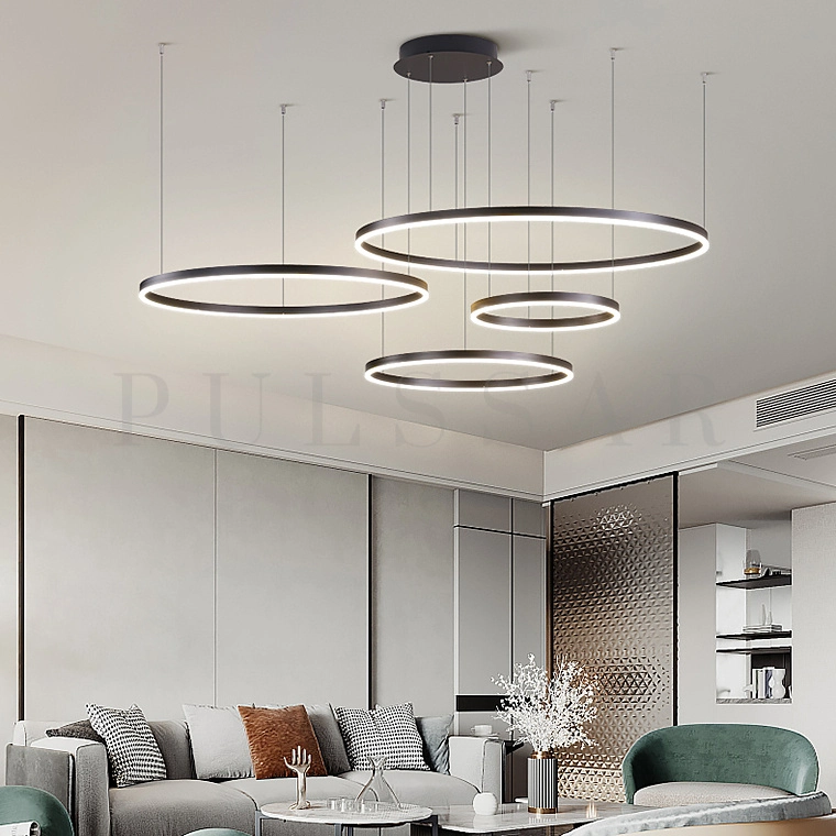 Кольцевая люстра CRUISE BLACK LITE