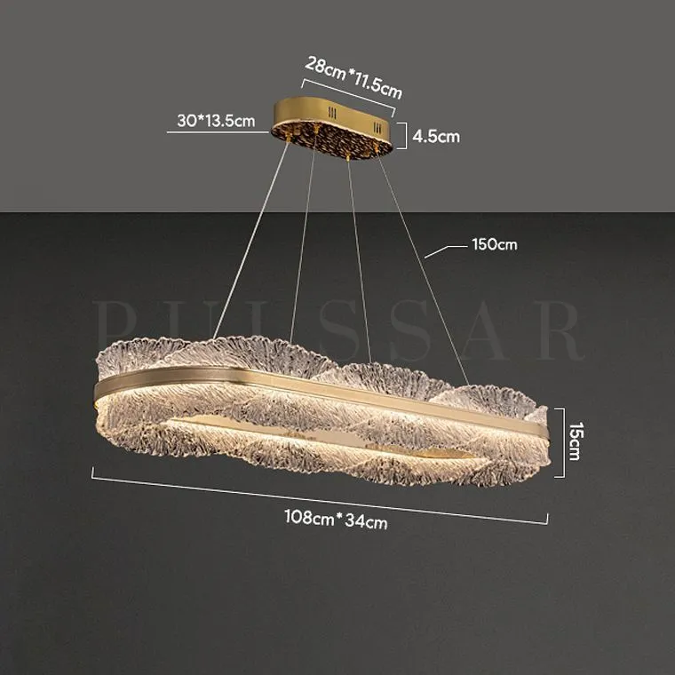 Реечная люстра ERLAN L
