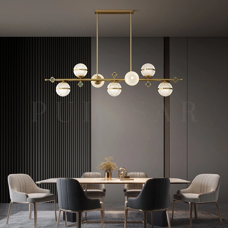 Реечная люстра LUARA LONG