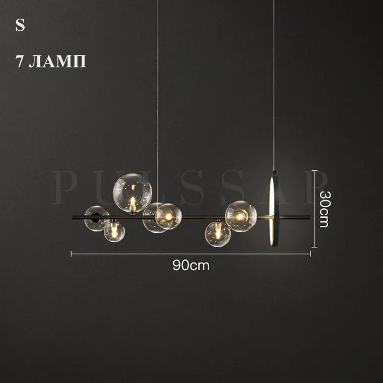 Реечная люстра IONA L