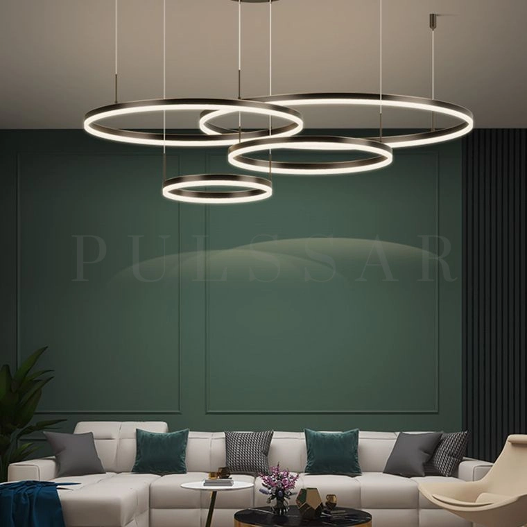 Кольцевая люстра CRUISE BLACK LUX