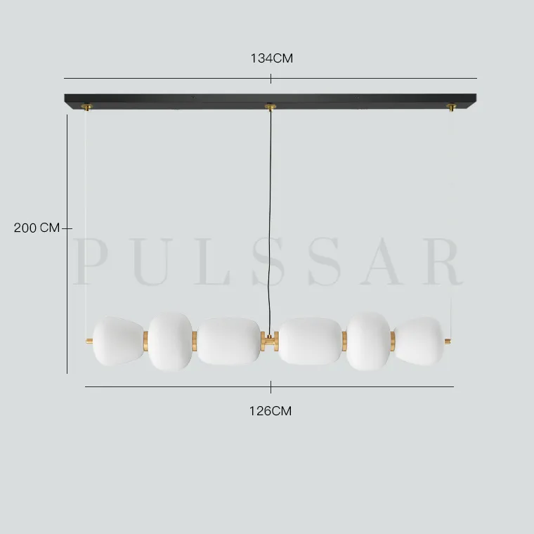 Реечная люстра HEMING L