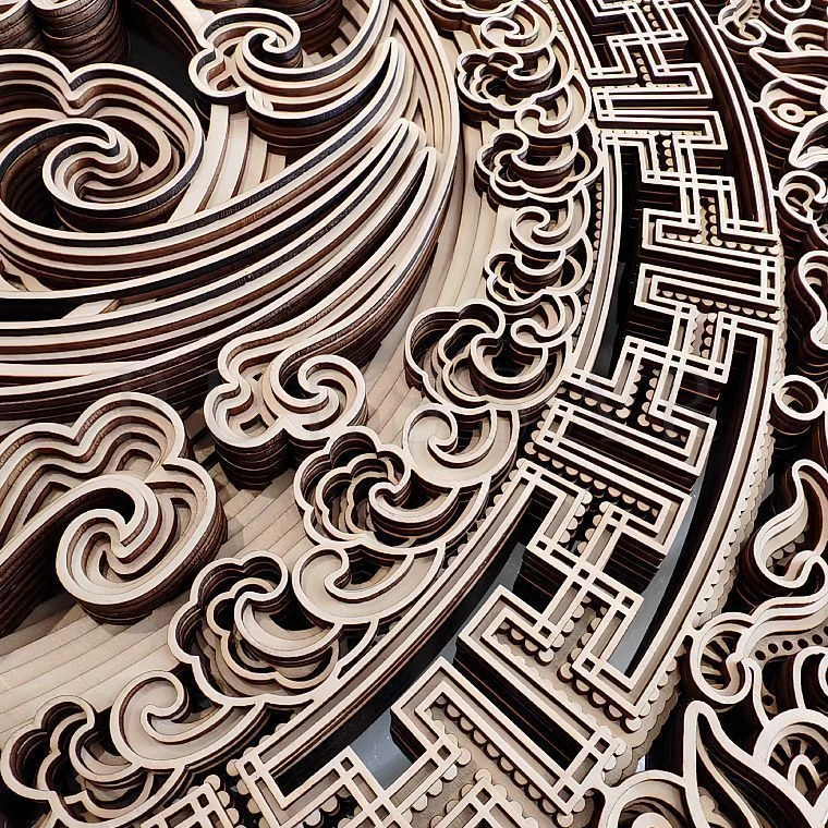 Дизайнерский настенный декор ECO-103