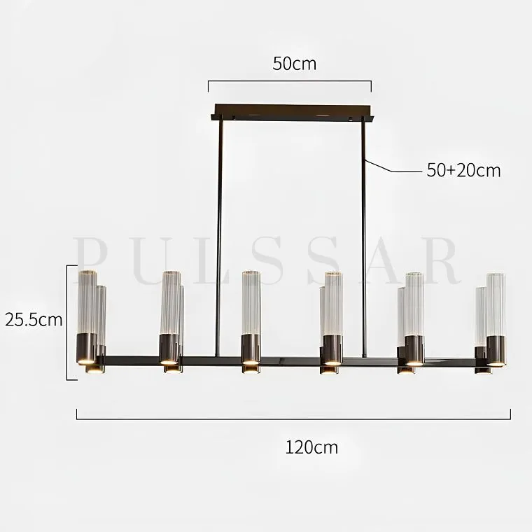 Реечная люстра TORVALD LONG