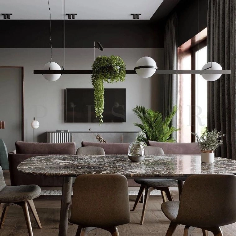 Реечная люстра GRO LONG