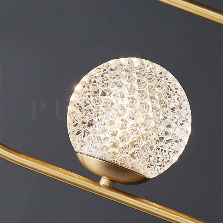 Реечная люстра HOOP LONG LUX