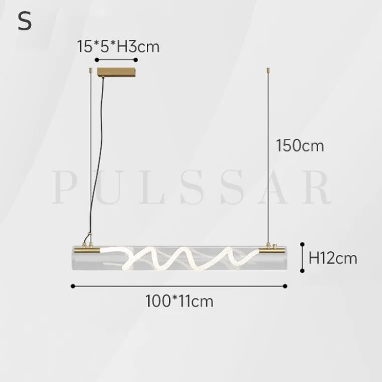 Реечная люстра GLORIFY OPTIC SPIRAL
