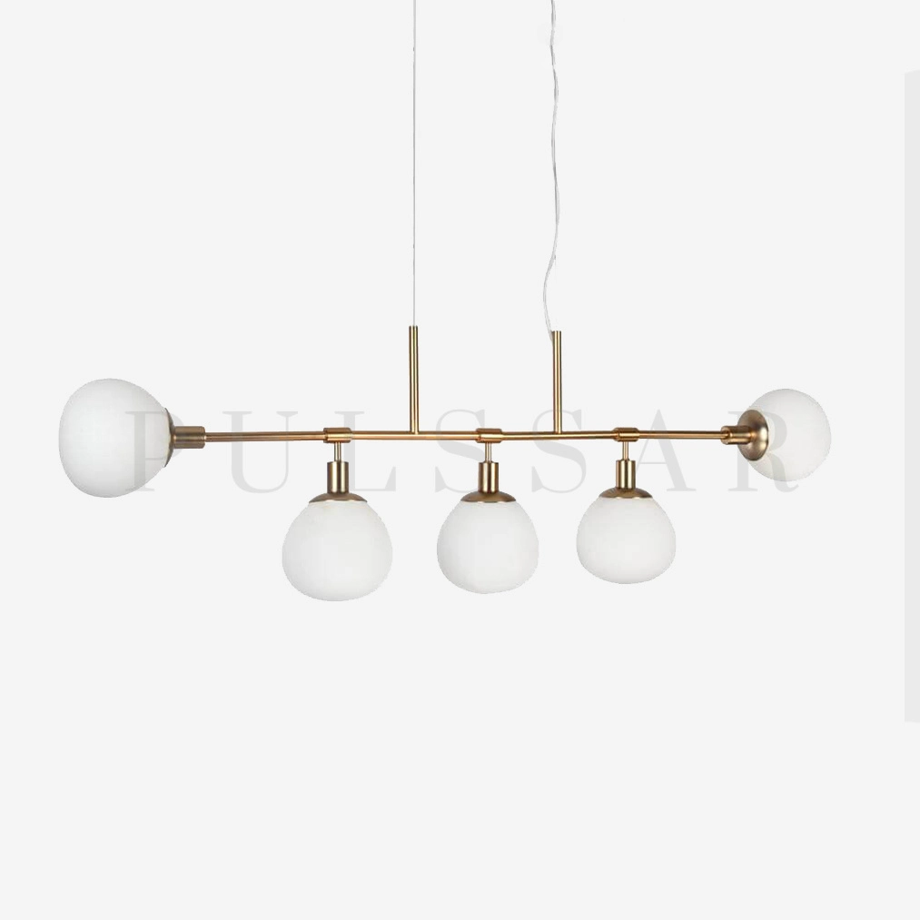 Реечная люстра SAINA LONG