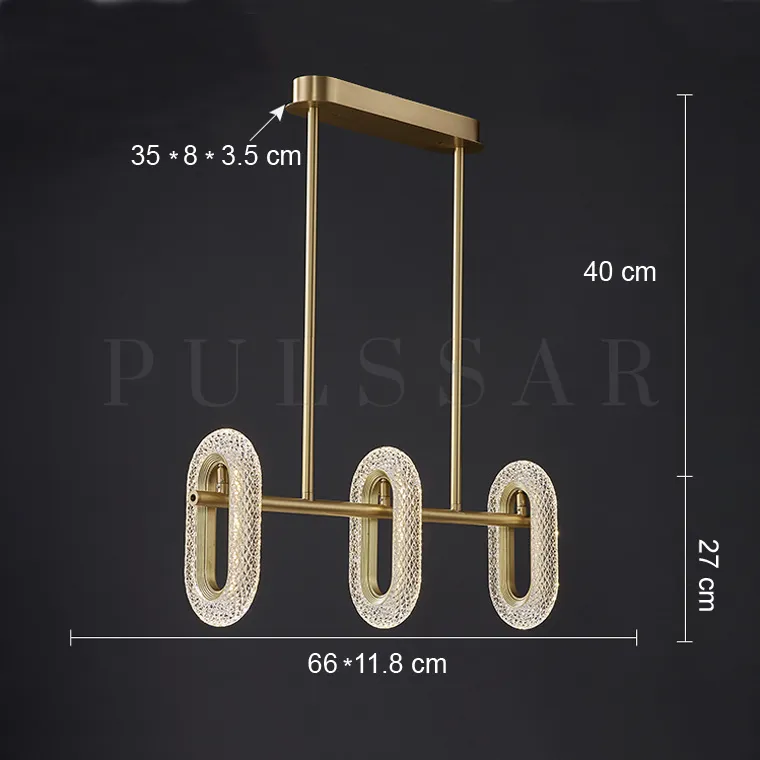 Реечная люстра KEZIA B LONG