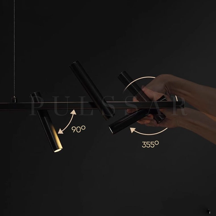 Реечная люстра LEEDS LONG