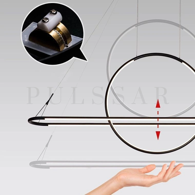 Реечная люстра IDON