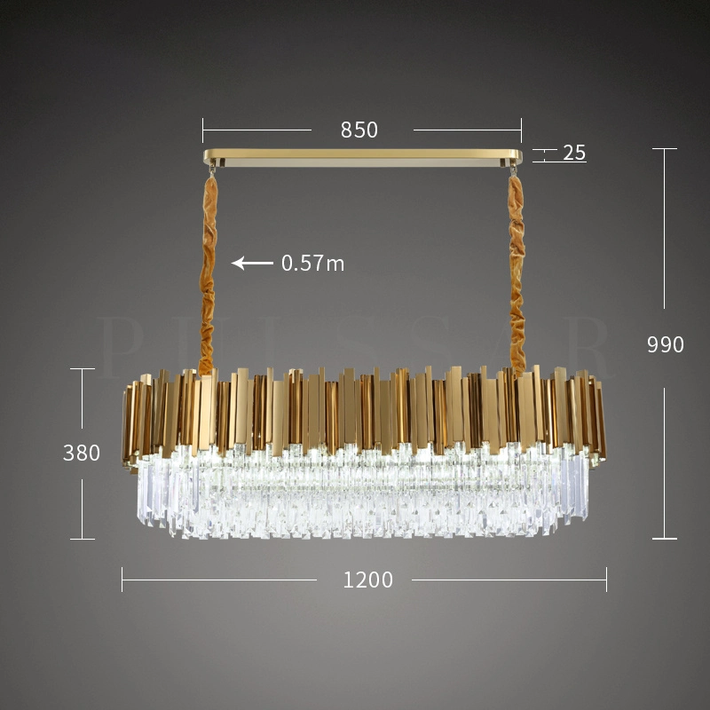 Реечная люстра GENEVA LONG