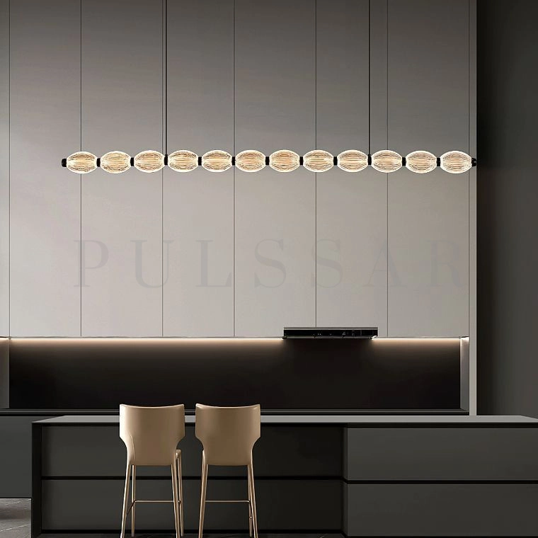 Реечная люстра CARA ELLIPSE LONG