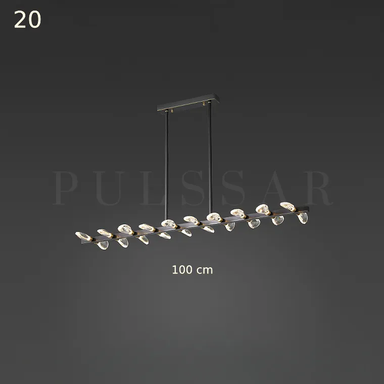 Реечная люстра GLORIOLE LINE