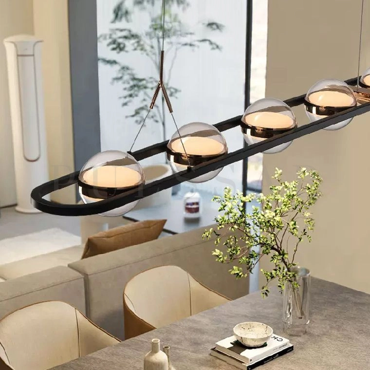 Реечная люстра SATURNA LONG