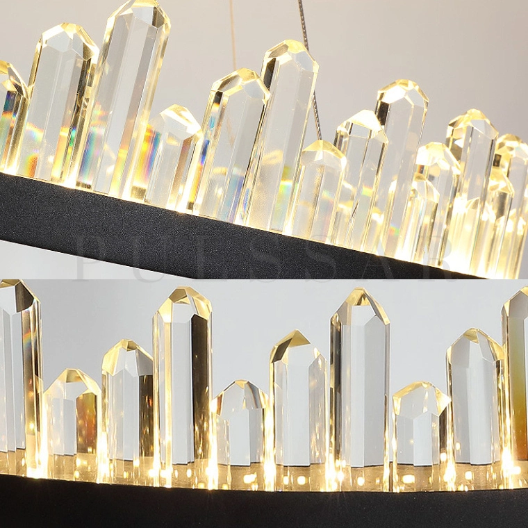 Кольцевая люстра QUARTZ BLACK