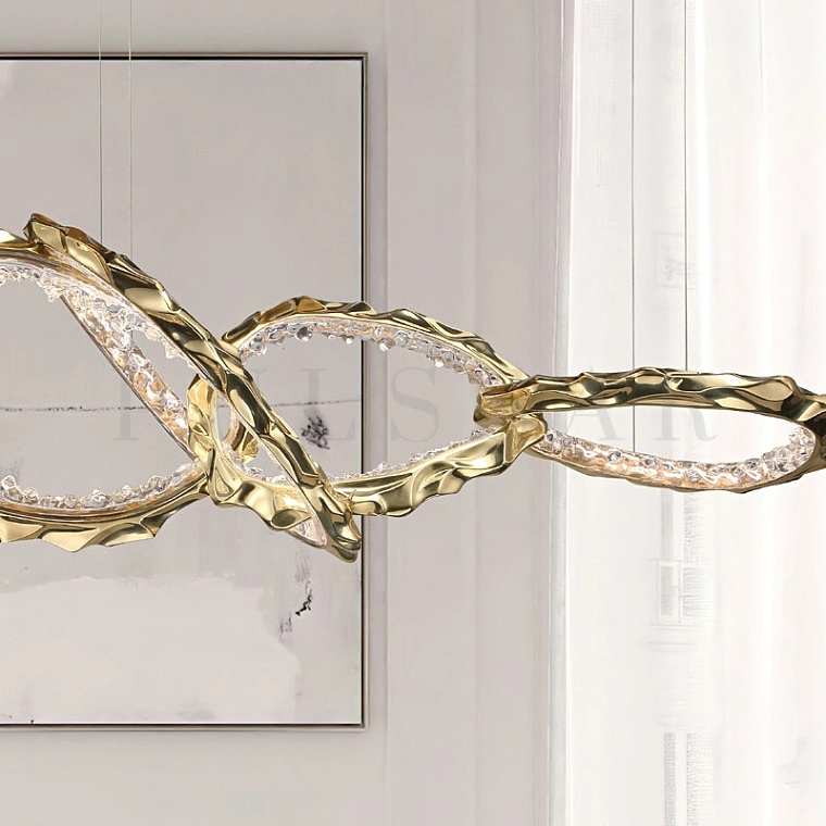 Реечная люстра IVALD