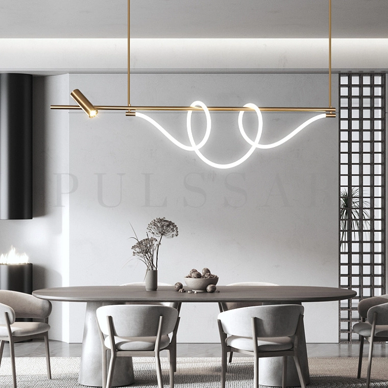 Реечная люстра DEMAS