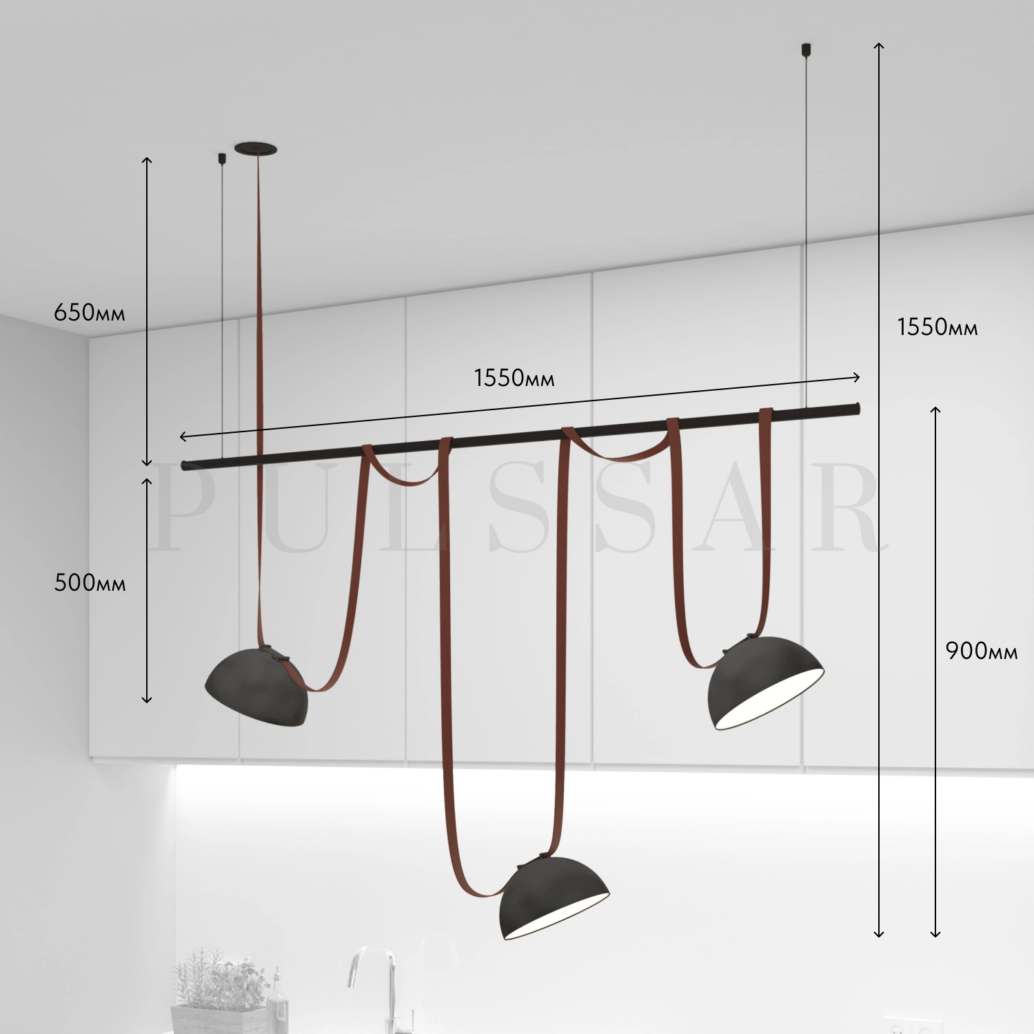 Комплект ременной трековой системы Belty DK55SET05-01-BR