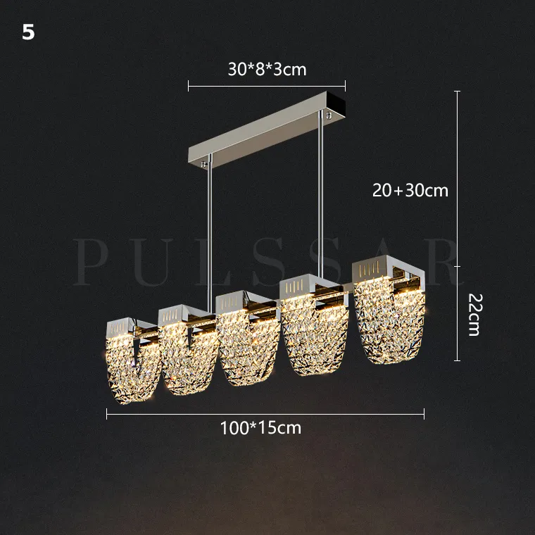 Реечная люстра ALVARIN L