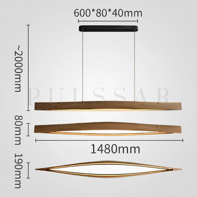 Реечная люстра ANGE LONG