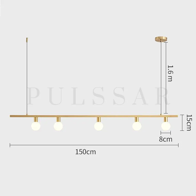 Реечная люстра OTTEN