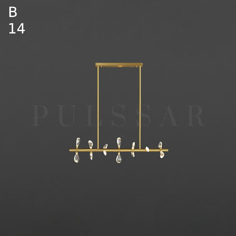 Реечная люстра GLORIOLE SPIN LINE