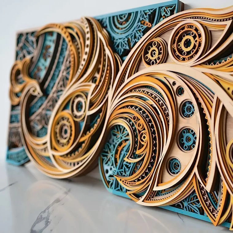 Дизайнерский настенный декор ECO-104