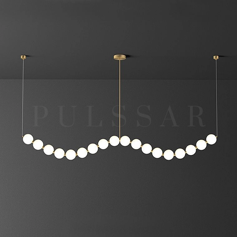 Реечная люстра ARAGONITE WAVE