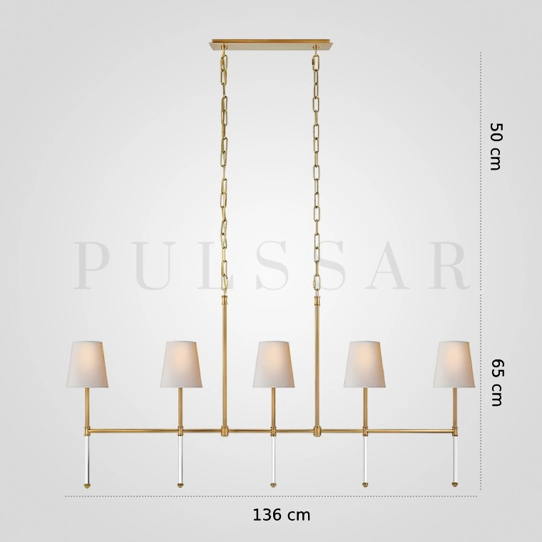 Реечная люстра DEMIAN LONG