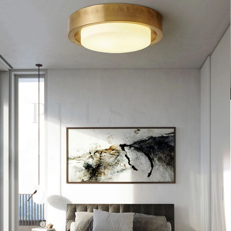 Потолочный светильник BUTTON BRASS