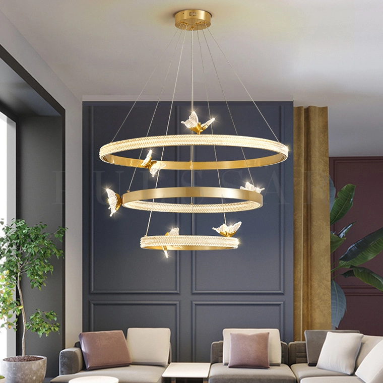 Кольцевая люстра PAPILLON RING MORE