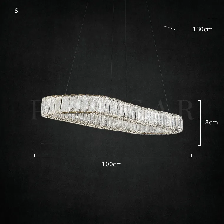 Реечная люстра BELLA LONG
